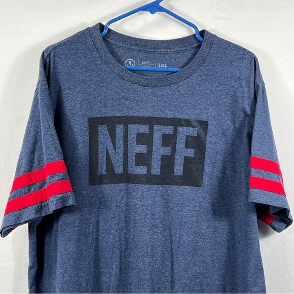 Neff Mens Blue T-Shirt 0640 - Picture 2 of 11